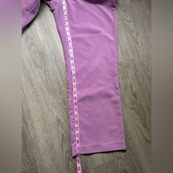 ALFRED DUNNER | Pink Purple Corduroy Pull On Pants Elastic Size 10 Petite - Picture 7 of 8